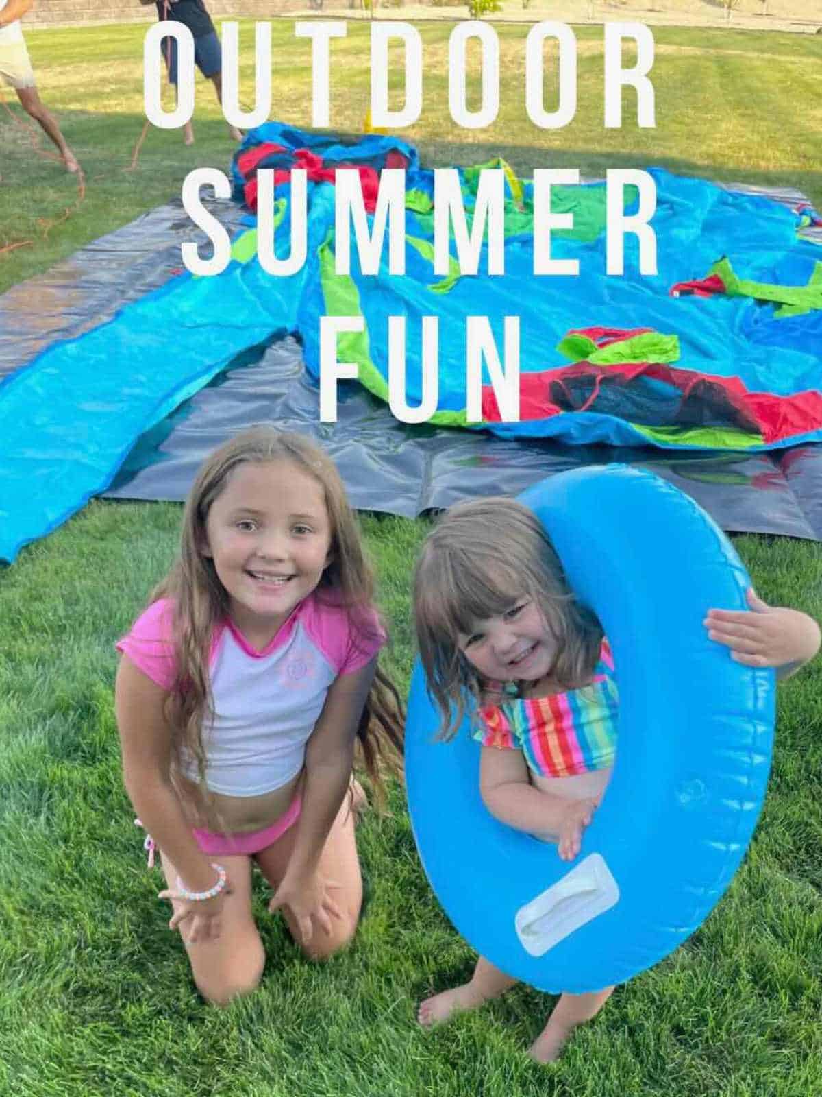 Outdoor Summer Fun Inflatable Waterslide