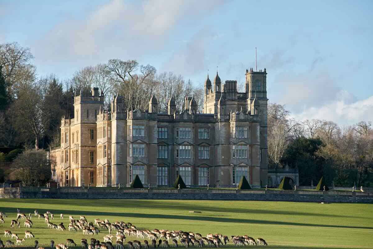 Highclere Castle in Hampshire, England