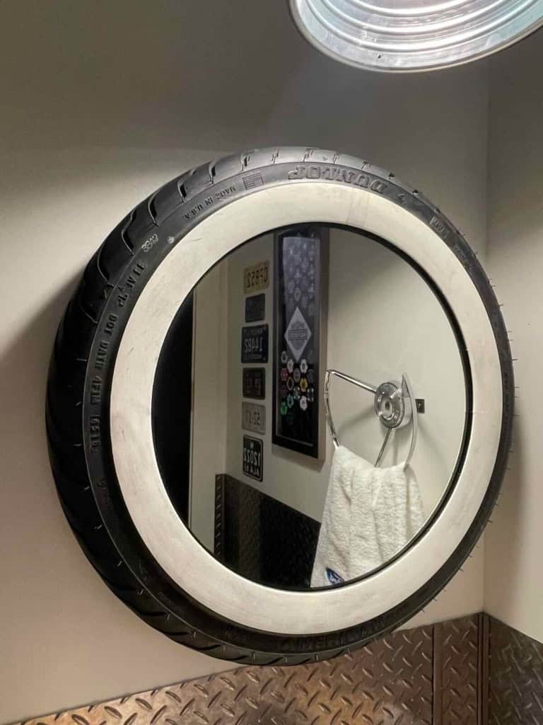 Motorcycle Tire Mirror