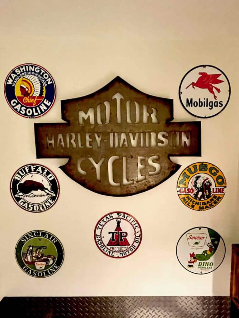 Man Cave Bathroom vintage signs