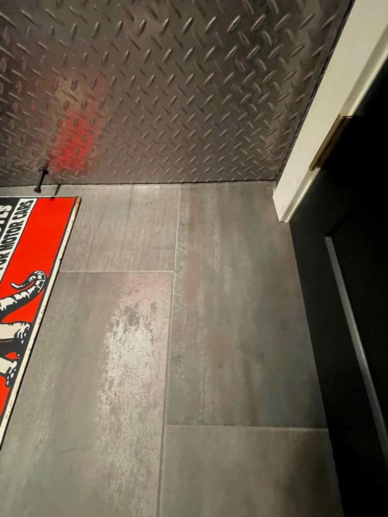 Man Cave Bathroom Floor