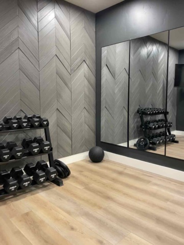 Home Gym Accent Wall