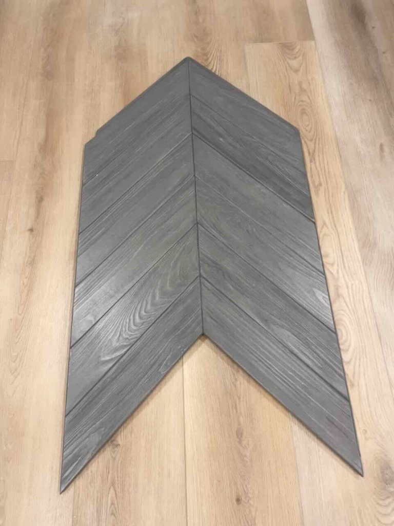 Home Gym Accent Wall faux wood