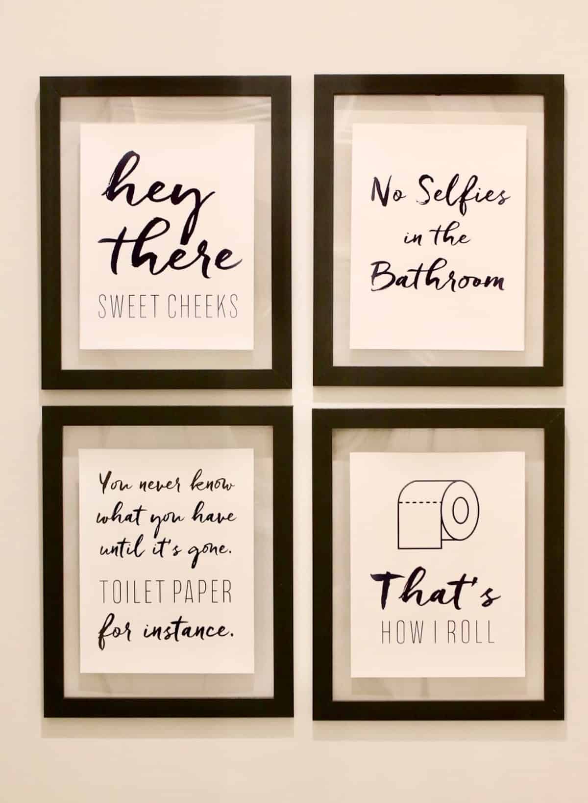 Darling Bathroom Prints - Design Dazzle